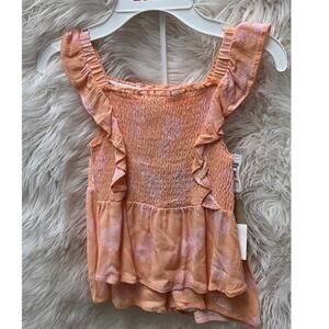 Levi's Toddler Girls Peplum Top and Shorts, 2 Piece Set Size 6x